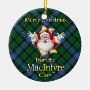 Ornamento navideño del clan escocés MacIntyre
