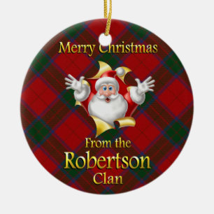 Ornamento navideño del clan escocés Robertson