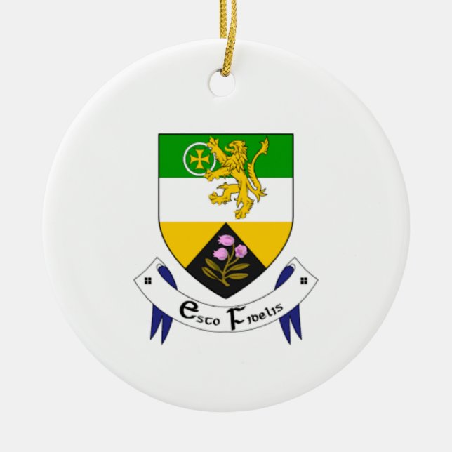 Ornamento navideño del condado de Irlanda (Frente)