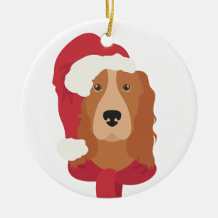 Ornamento navideño del espátulo de Cocker