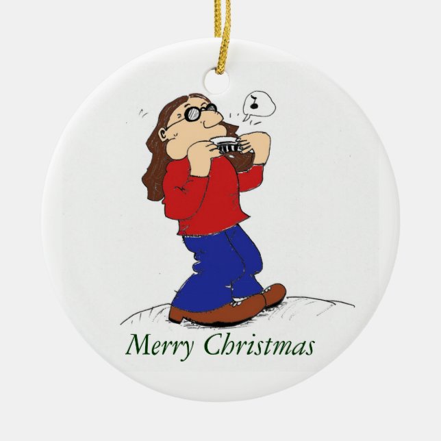 Ornamento navideño del hombre armónico (Frente)