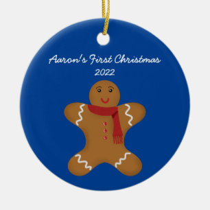 Ornamento navideño del hombre del jengibre