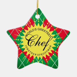 Ornamento navideño del mejor chef del mundo