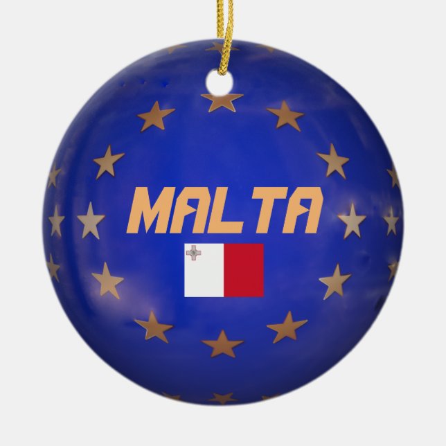 Ornamento navideño del Personalizado de bandera de (Frente)