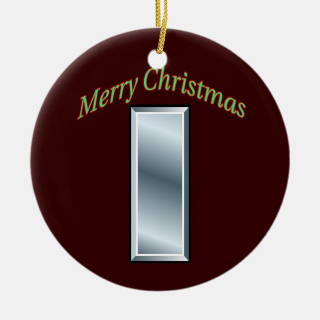 Ornamento navideño del primer teniente del ejércit (Frente)