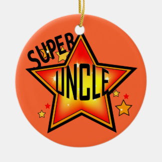 Ornamento navideño del tío Super Star