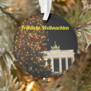 Ornamento navideño del viaje de Alemania a Berlí