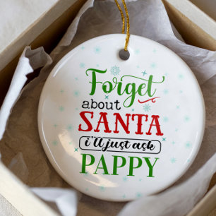 Ornamento navideño divertido para olvidar a Santa 
