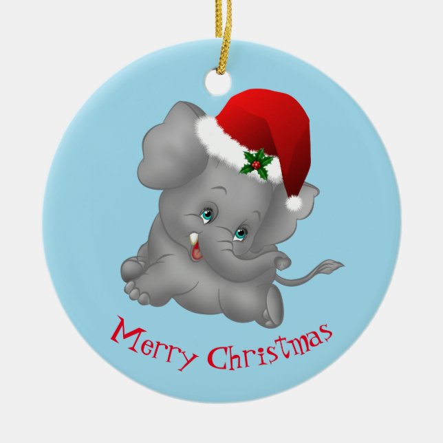 Ornamento navideño-elefante (Frente)