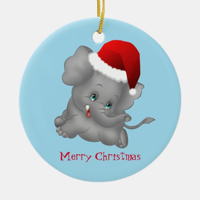 Ornamento navideño-elefante (Frente)