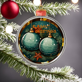 Ornamento navideño elegante