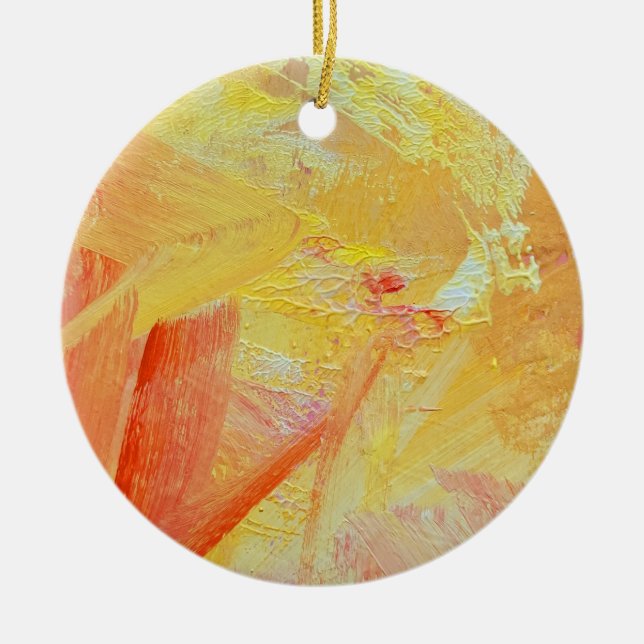 Ornamento navideño en diseño Sunshine (Frente)