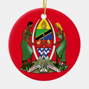 Ornamento navideño Escudo de Tanzania