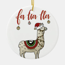 Ornamento navideño Fa Lla Lla Llama