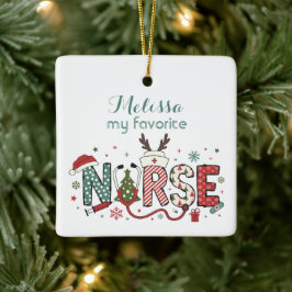 Ornamento navideño favorito de mi enfermera