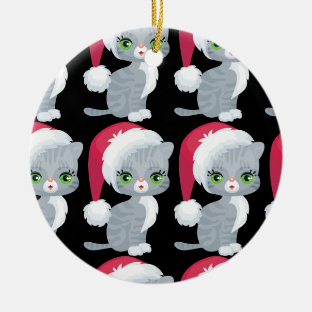 Ornamento navideño felino (Frente)