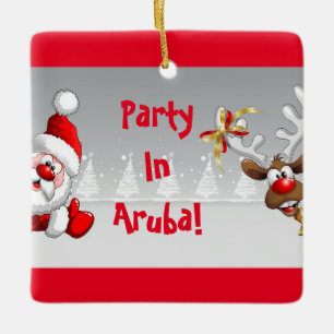 Ornamento navideño fiesta Aruba