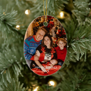 Ornamento navideño fotográfico personalizado, Pers