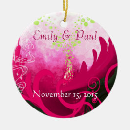 Ornamento navideño Fuchsia Calla Lily