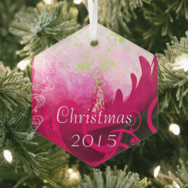 Ornamento navideño Fuchsia Calla Lily