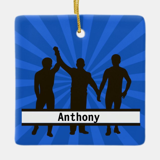 Ornamento navideño ganador personalizado (Anverso)