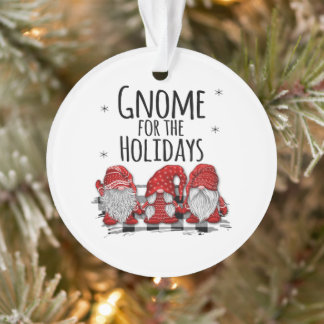 Ornamento navideño Gnome Trio