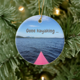 Ornamento navideño "Gone Kayaking"