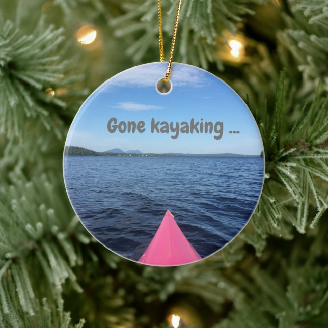 Ornamento navideño "Gone Kayaking" (Árbol)