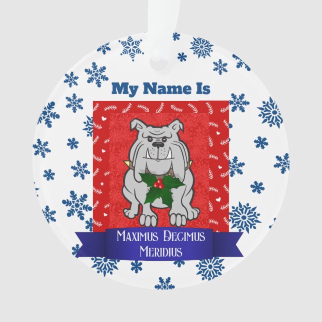 Ornamento navideño humorístico para padres de perr (Anverso)