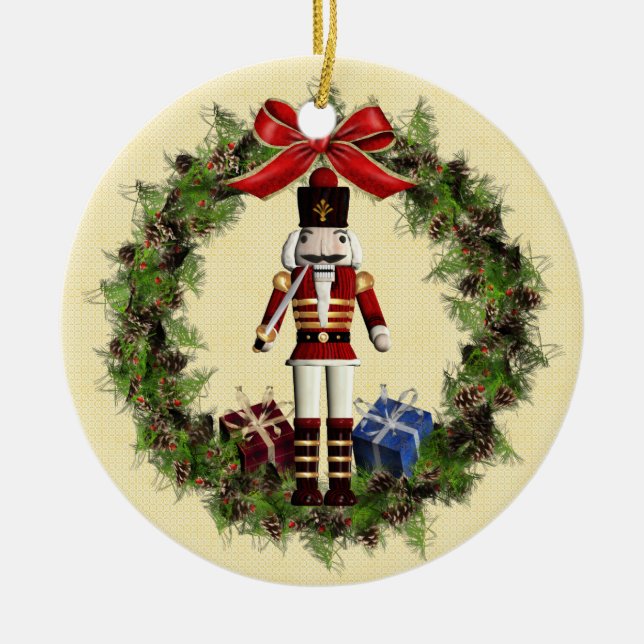 Ornamento navideño italiano Buon Natale (Frente)