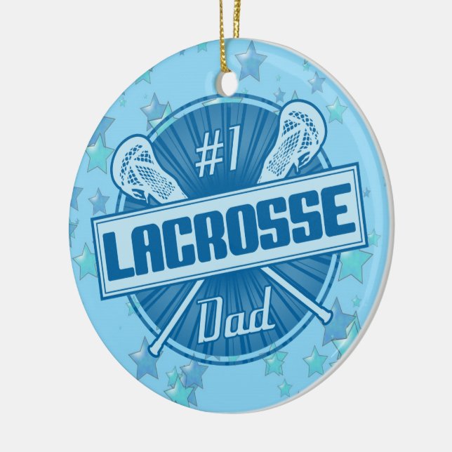 Ornamento navideño Lacrosse, Papá Lax #1 (Izquierda)