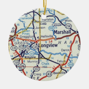 Ornamento navideño Longview y Marshall Texas
