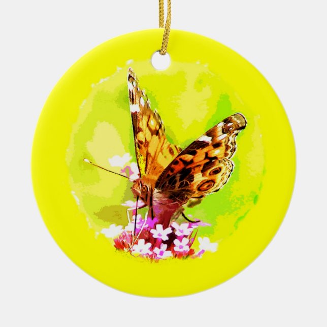 Ornamento navideño mariposa (Frente)
