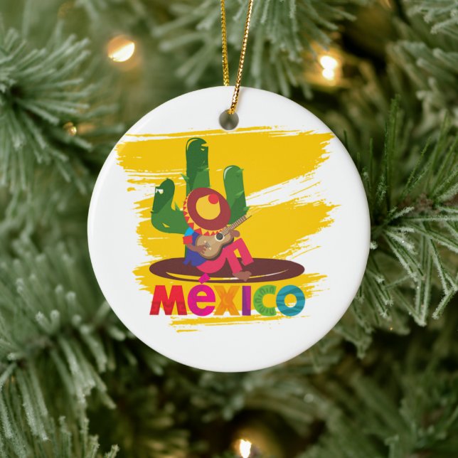 Ornamento navideño mexicano Mariachi (Árbol)