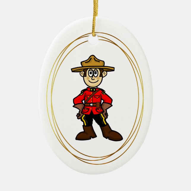 Ornamento navideño montado en Canadá personalizado (Frente)