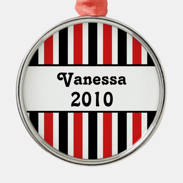 Ornamento navideño navideño estampado premium redo (Frente)