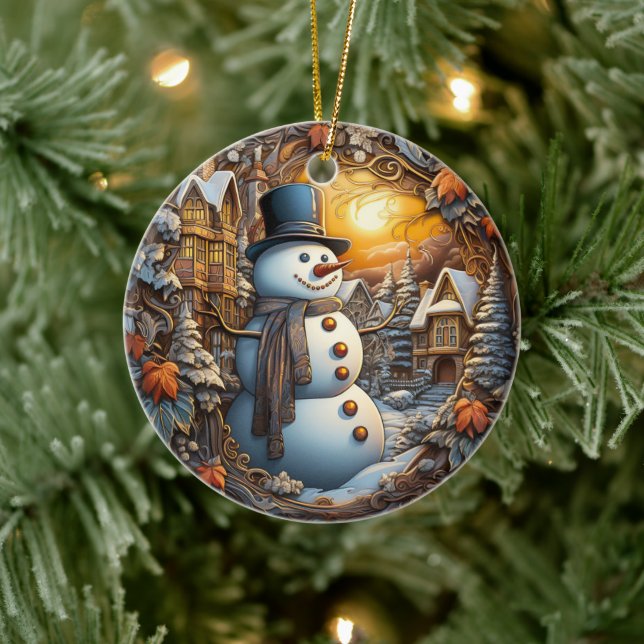 Ornamento navideño navideño vintage de la Navidad  (Árbol)