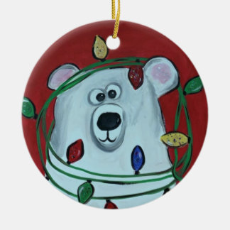 Ornamento navideño- oso polar maravilloso