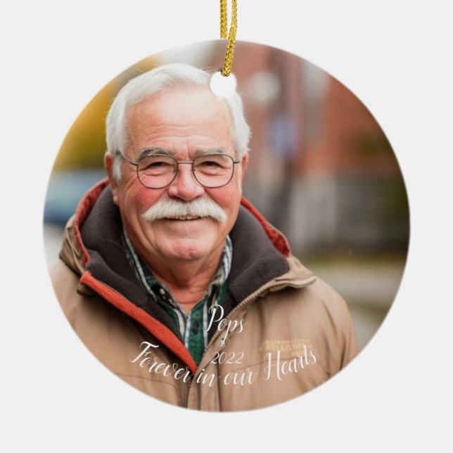 Ornamento navideño personalizado (Frente)