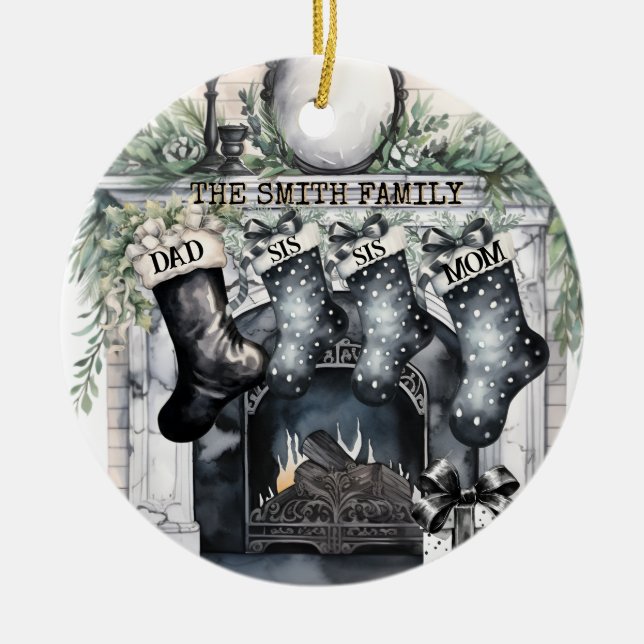 Ornamento navideño personalizado (Frente)