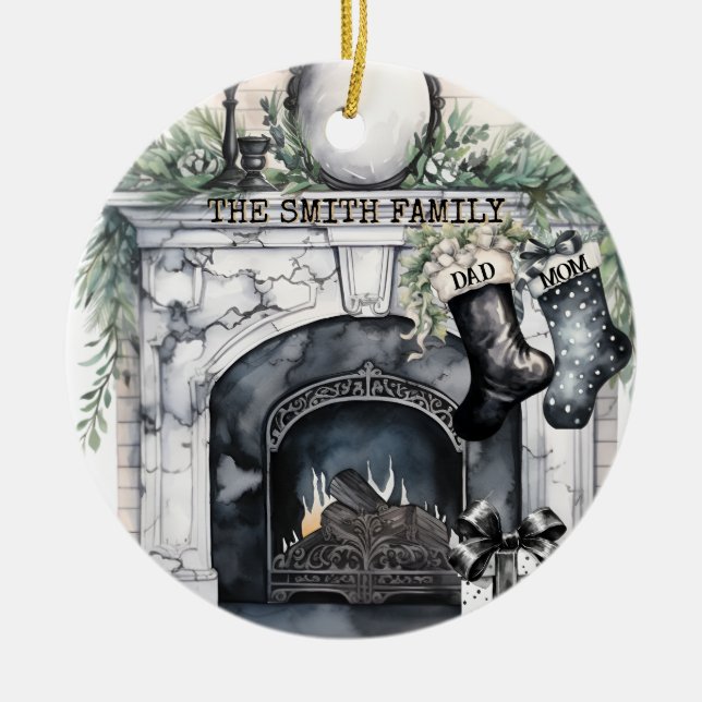 Ornamento navideño personalizado (Frente)