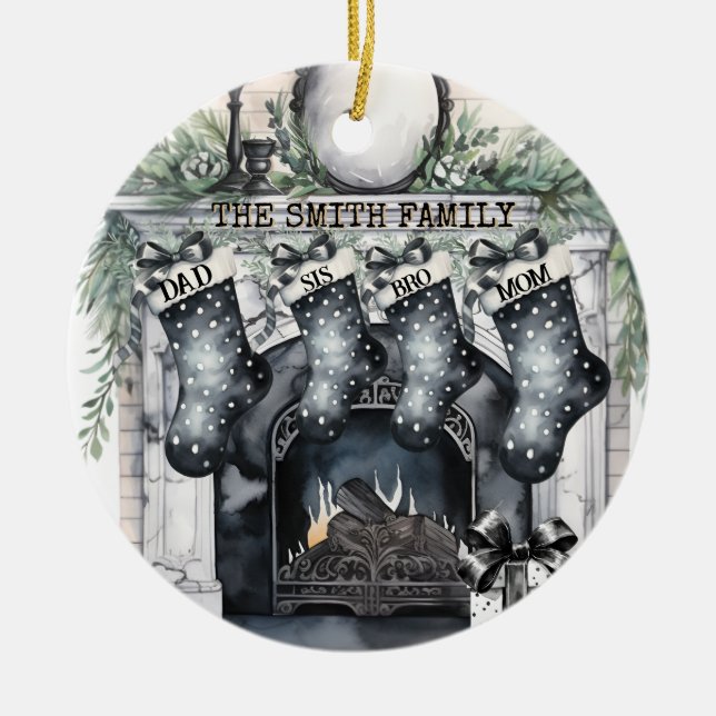 Ornamento navideño personalizado (Frente)