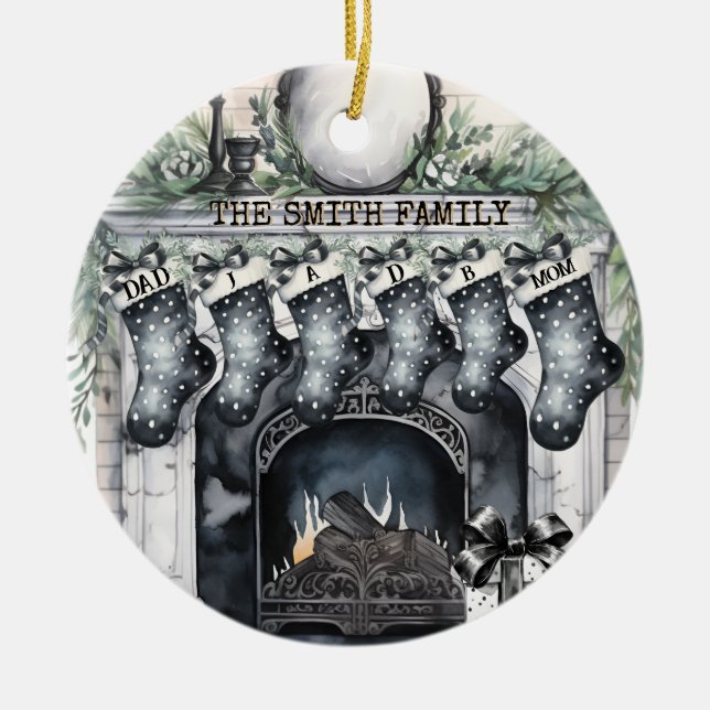 Ornamento navideño personalizado (Frente)
