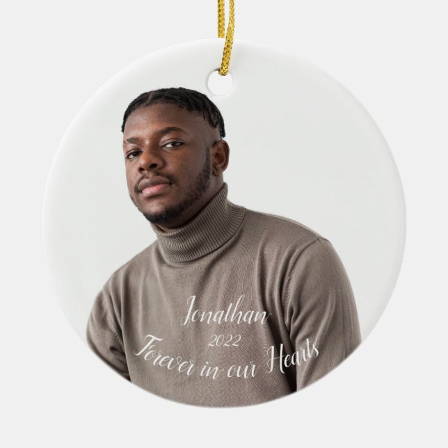 Ornamento navideño personalizado (Frente)