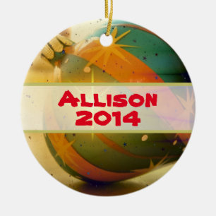 Ornamento navideño personalizado con forma de lágr