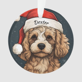 Ornamento navideño Personalizado de Cavapoo