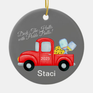 Ornamento navideño personalizado de la pelota de b