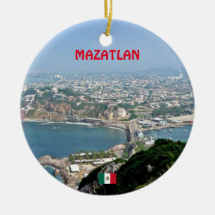 Ornamento navideño Personalizado de Mazatlan