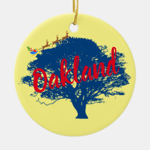 Ornamento navideño Personalizado de Oakland Calif