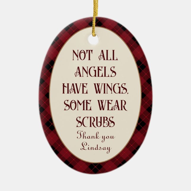 Ornamento navideño personalizado de primera línea (Frente)